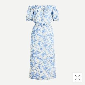 NWT J Crew off-the-shoulder dress